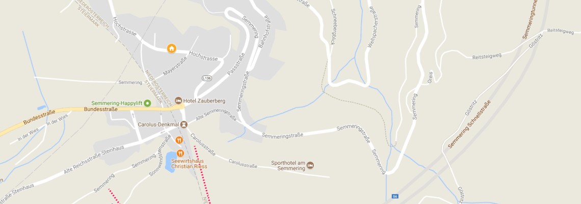 mapa Penzin Lffler, Semmering