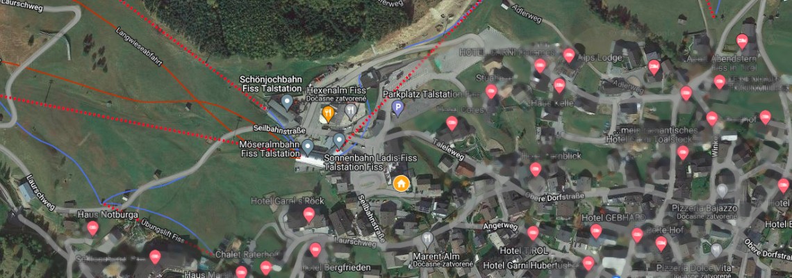 mapa Apartmnov dom Gondeblick, Fiss