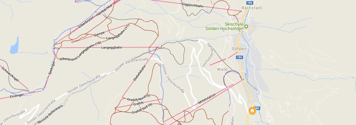 mapa Hotel Alphof, Slden