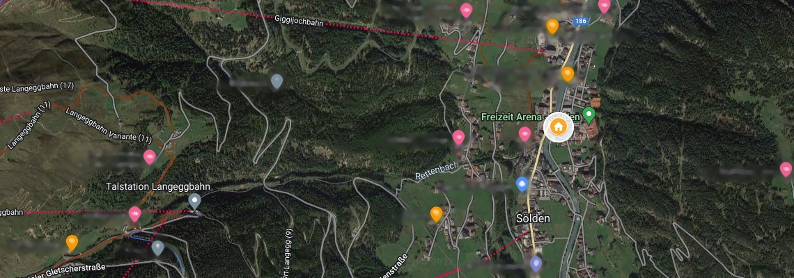 mapa Apartmny Corona, Slden