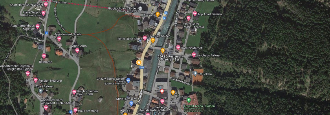mapa Hotel Dominic, Slden