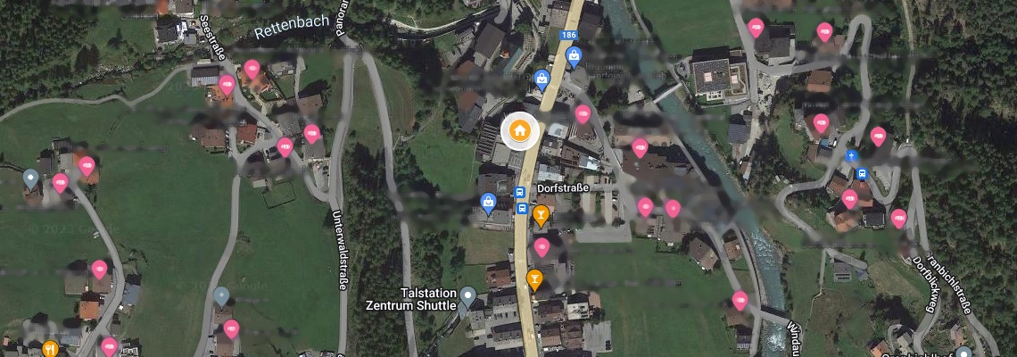 mapa Hotel Riders In, Slden