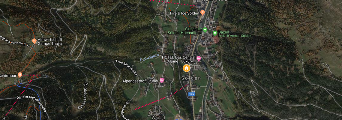 mapa Apartmny Sieglinde, Slden