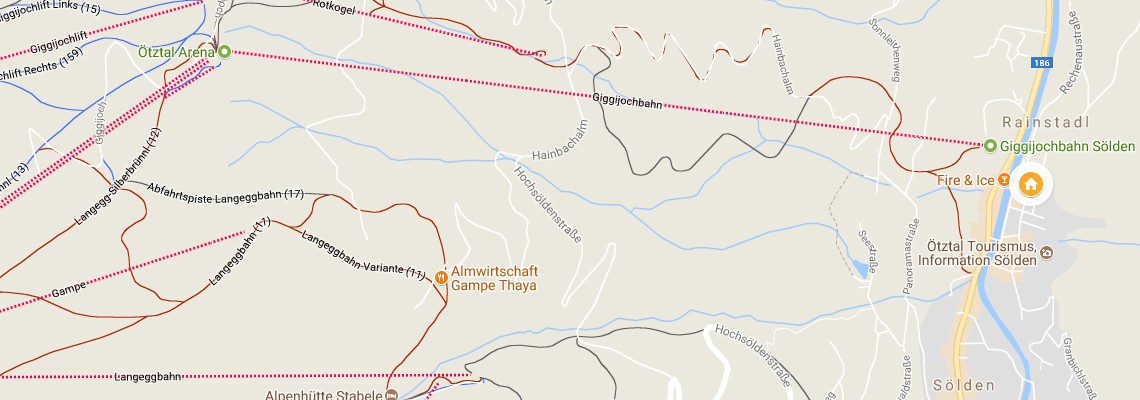 mapa Hotel Slderhof, Slden