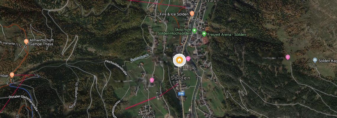 mapa Hotel Tyrol, Slden