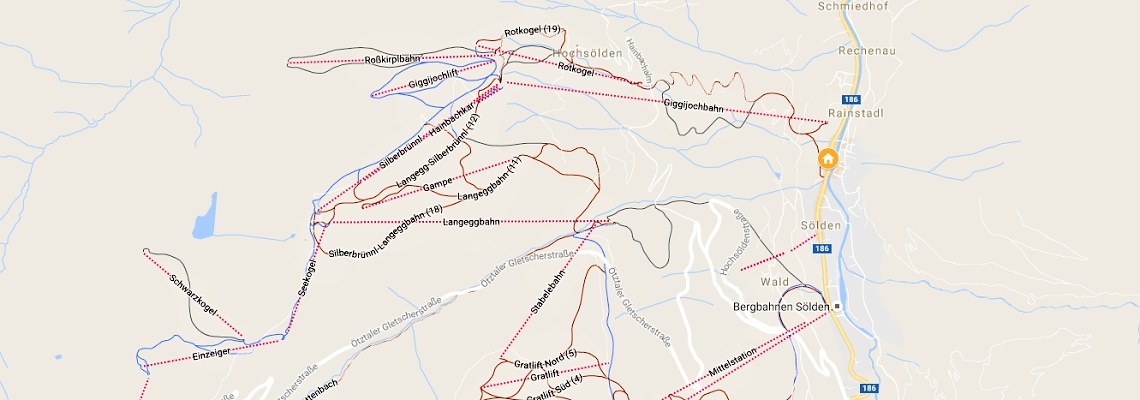 mapa Hotel Tyrolerhof, Slden