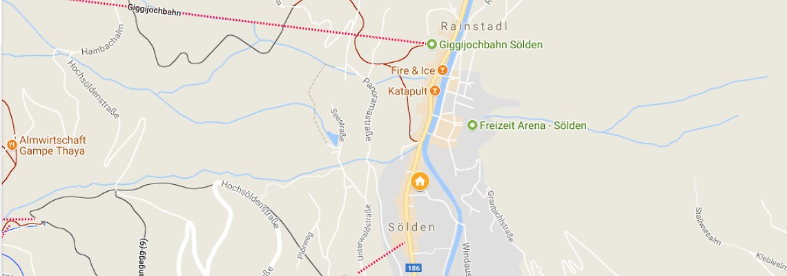mapa Hotel Vaya, Slden