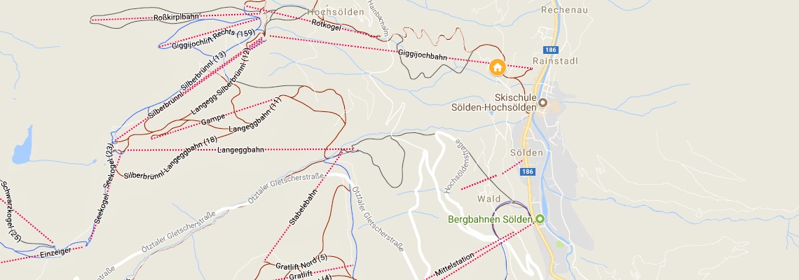 mapa Aparthotel Wieser, Slden