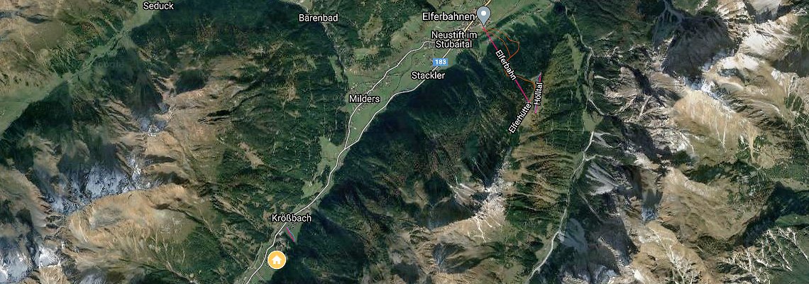 mapa Apartmny Aurora, Neustift im Stubaital