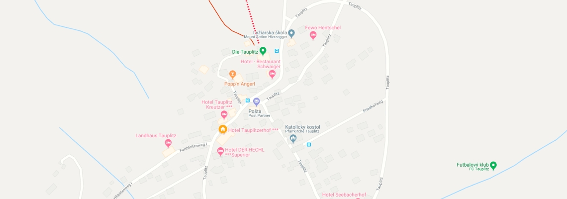 mapa Hotel Tauplitzerhof, Tauplitz
