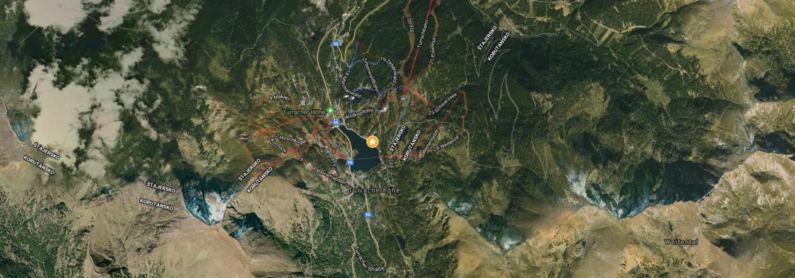 mapa Romantik Seehotel Jgerwirt, Turracher Hhe (Moarschaft)