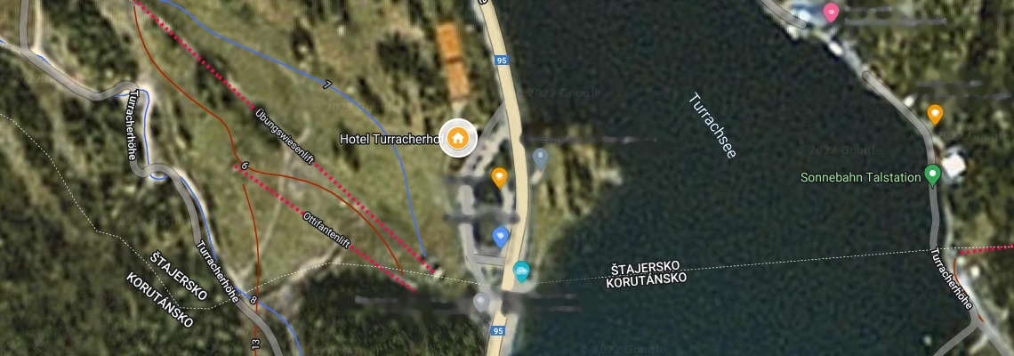 mapa Hotel Turracherhof, Turracherhhe