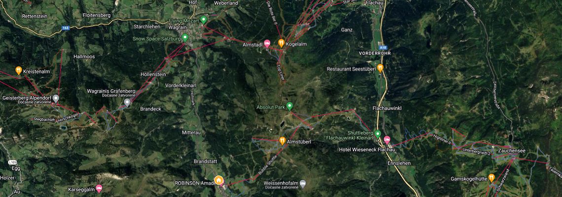 mapa Chaty Alpin Chalet, Kleinarl