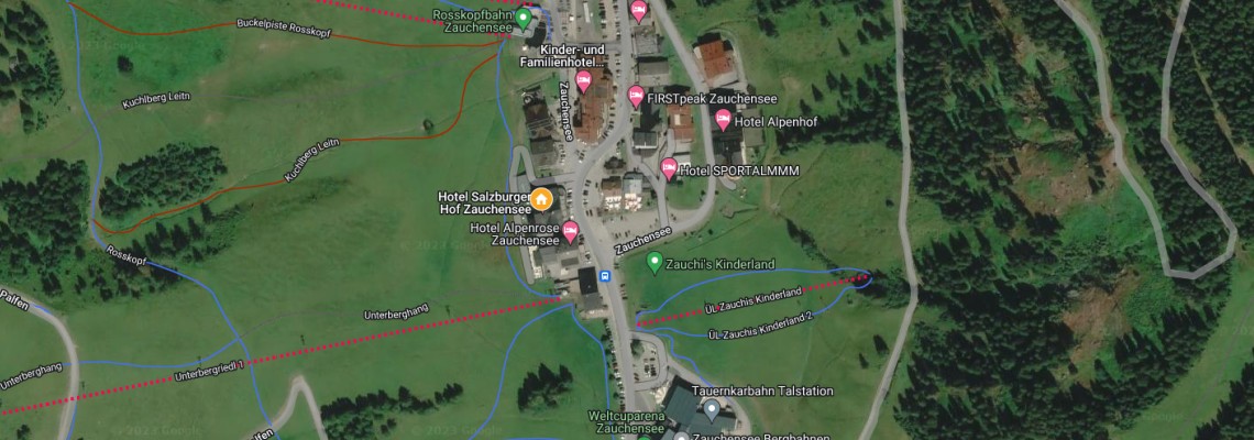mapa Hotel Salzburger Hof, Zauchensee