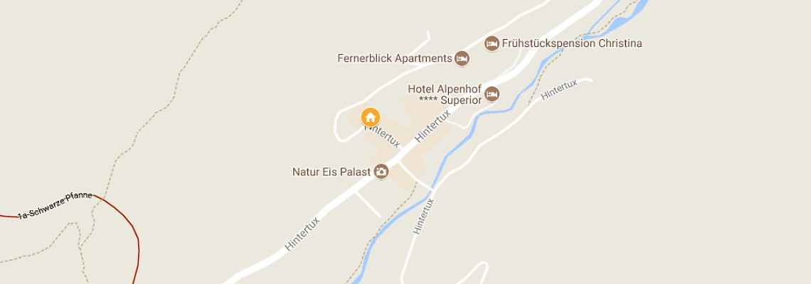 mapa Hotel Hohenhaus, Hintertux