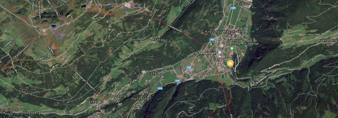 mapa Aparthotel Knig, Mayrhofen