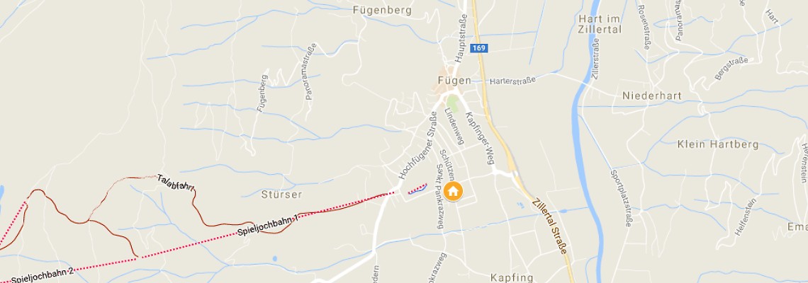mapa Hotel Landhaus, Fgen