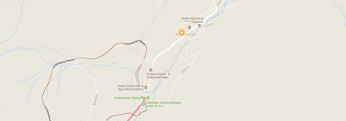 mapa Apartmny Zur Sonne, Hintertux