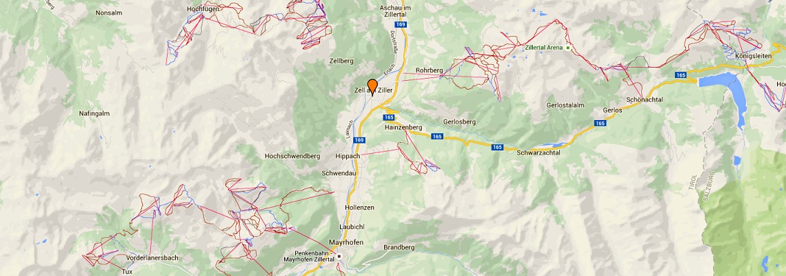 mapa Wellness Hotel Theresa, Zell am Ziller