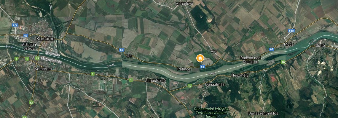 mapa Wellness Hotel Patince, Patince
