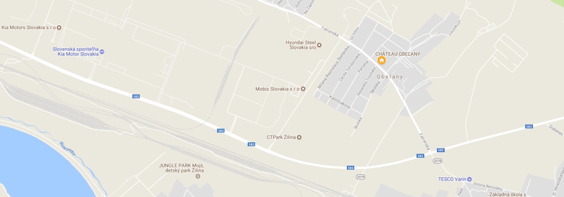 mapa Hotel Chteau Gbeany, Gbeany