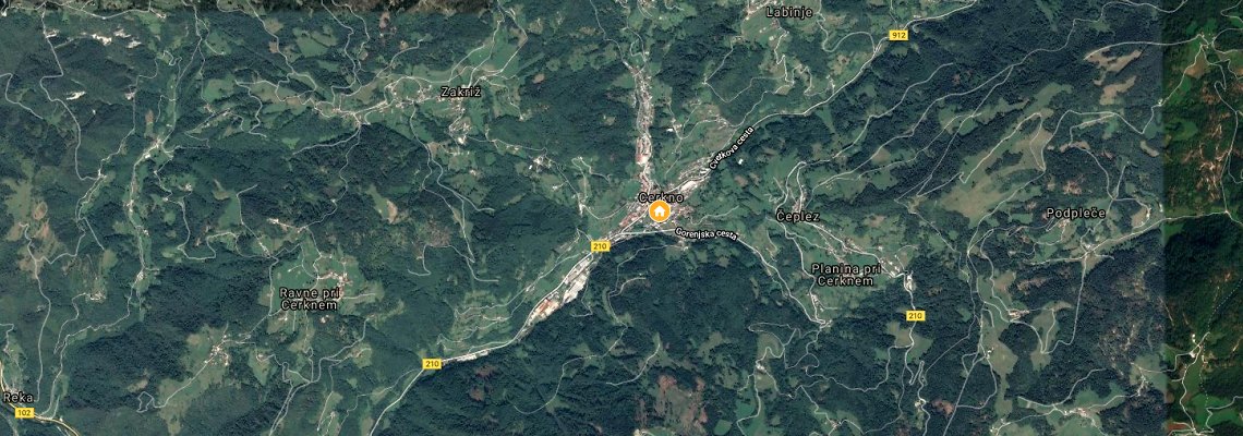 mapa Hotel Cerkno, Cerkno