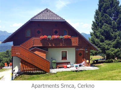 ubytovanie Apartmny Srnca, Cerkno, Slovinsko