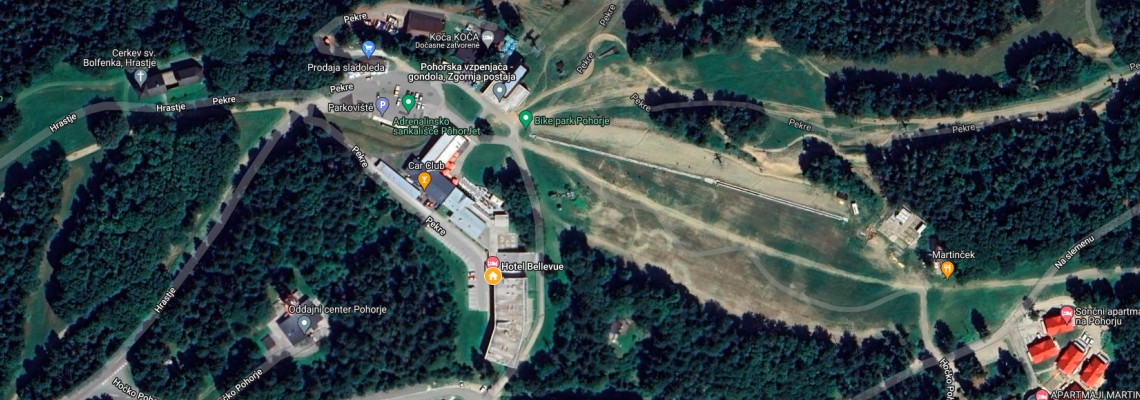 mapa Grand Hotel Bellevue, Maribor