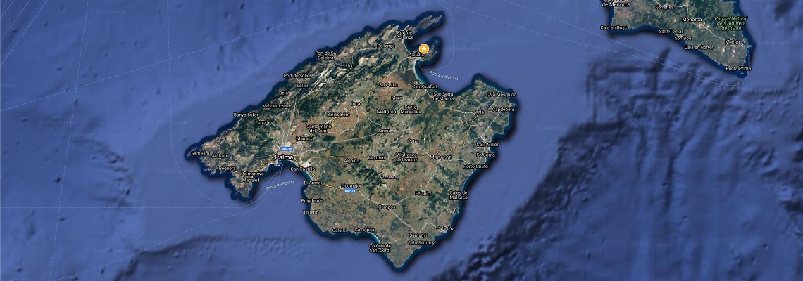 mapa Neptune Villa, Mal Pas, Malorka