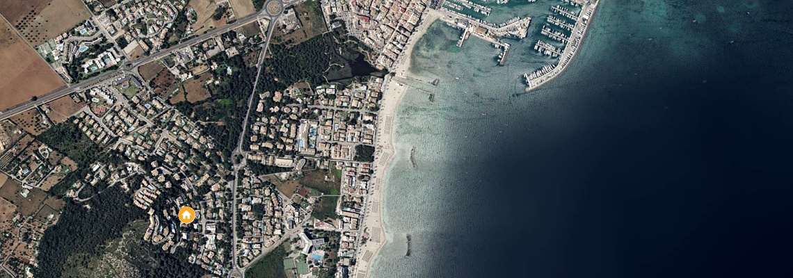 mapa Vila Oronella, Puerto Pollensa