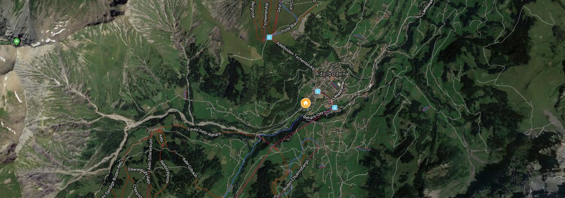 mapa Hotel Waldhaus-Huldi, Adelboden