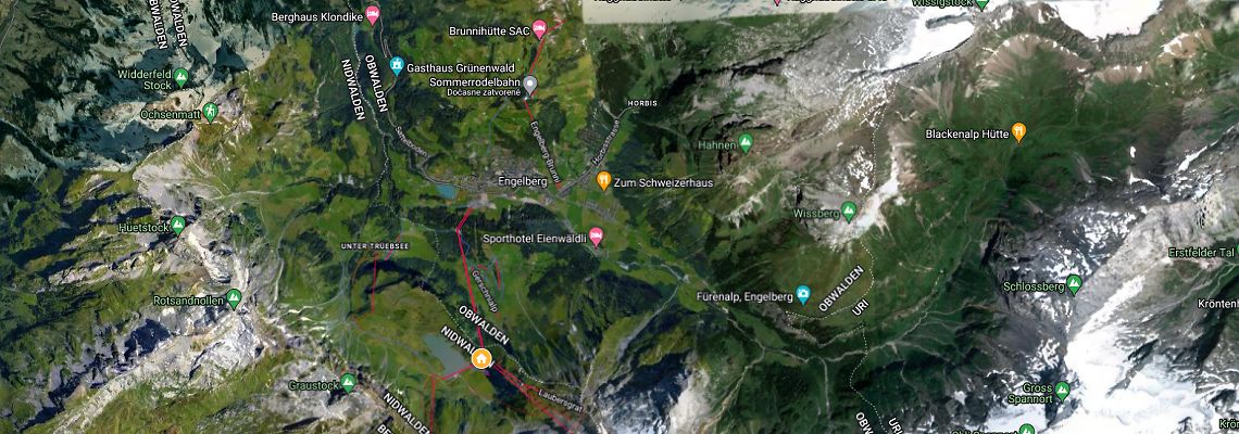 mapa Berghotel Trubsee, Engelberg