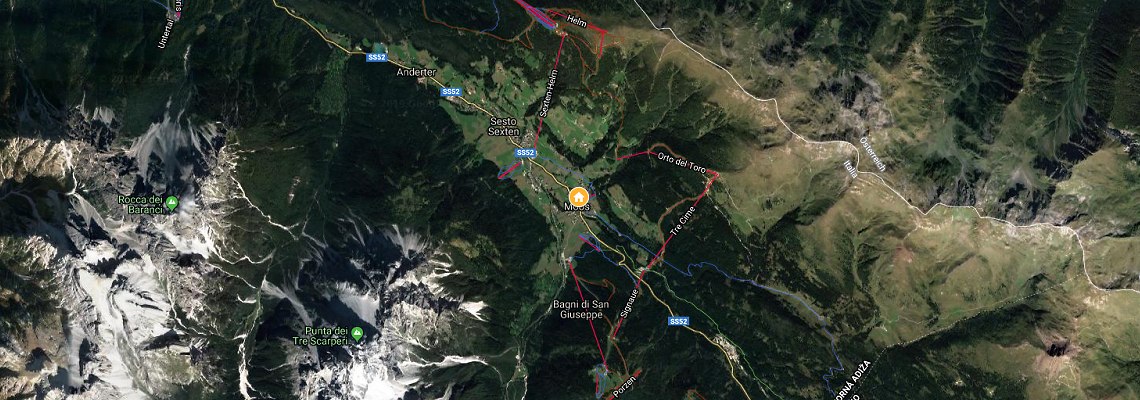 mapa Hotel Alpenblick, Sesto