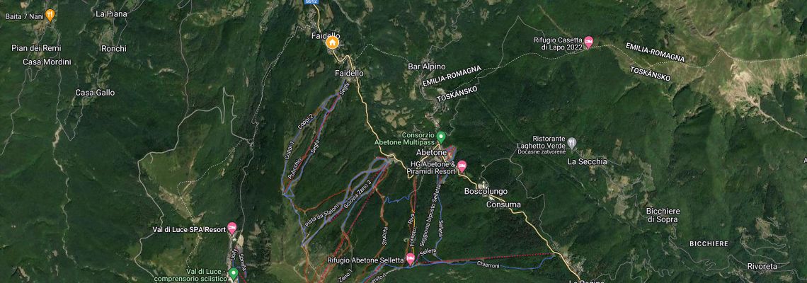 mapa Hotel K2, Faidello