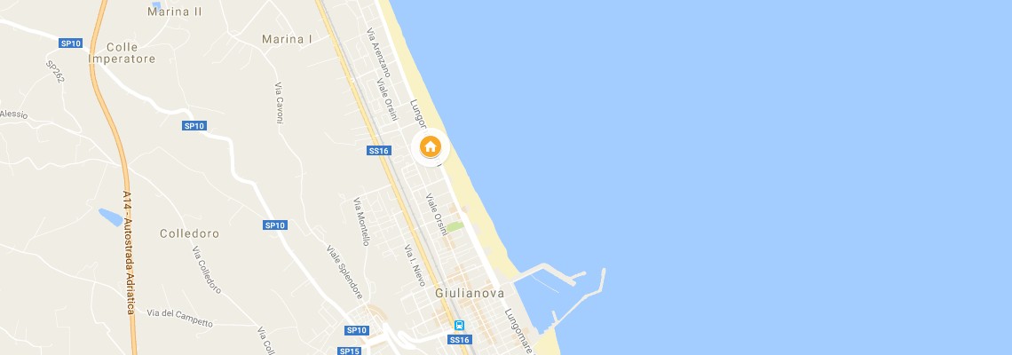 mapa Grand Hotel Don Juan, Giulianova