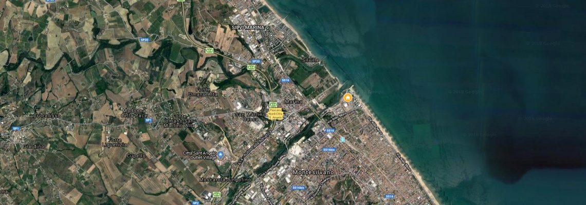 mapa Aparthotel Grand Eurhotel Residence, Montesilvano