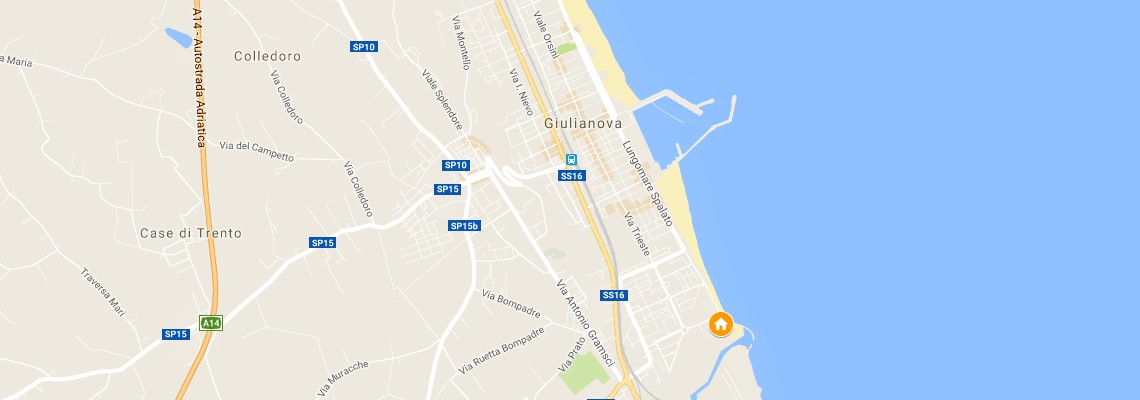 mapa Villaggio Tam Tam, Giulianova