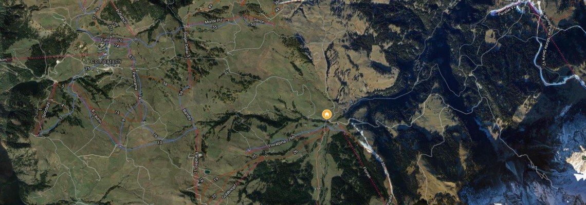 mapa Hotel Saltria, Seiser Alm