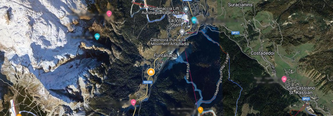 mapa Chalet Funtanacia, La Villa