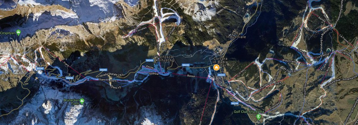 mapa Hotel Ciasa de Munt, Corvara