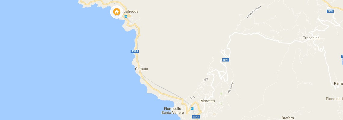 mapa Hotel Gabbiano, Maratea