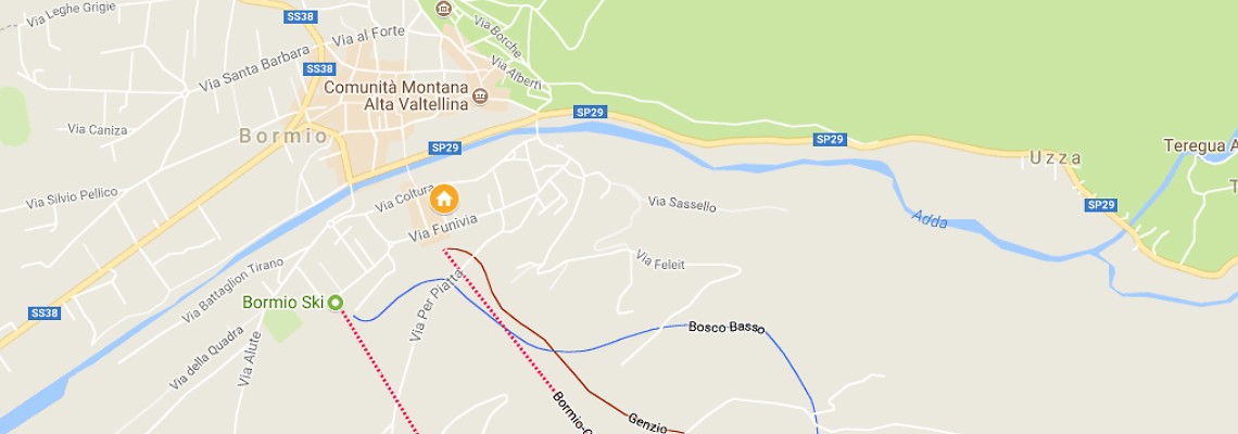 mapa Hotel La Genzianella, Bormio