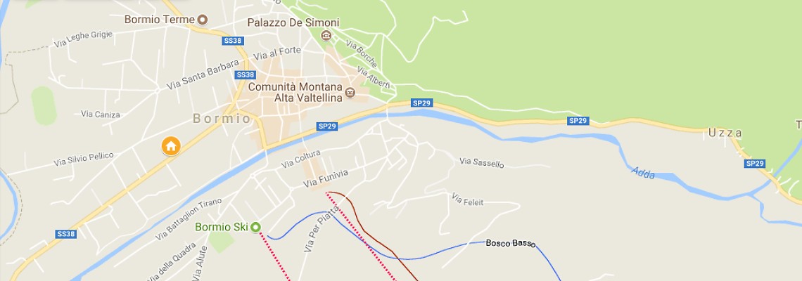 mapa Miramonti Park Hotel, Bormio