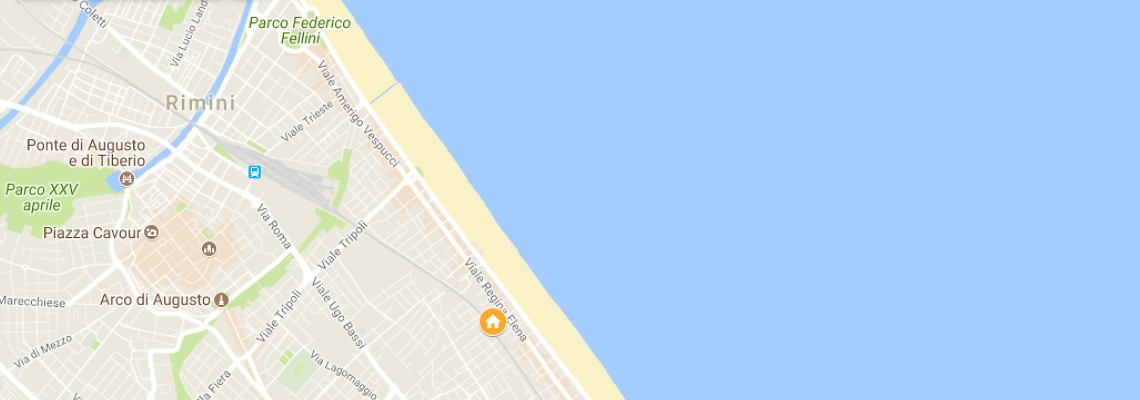 mapa Hotel Apogeo, Rimini