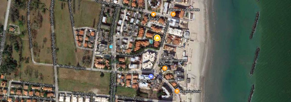 mapa Rezidencia Delta Blu, Lido di Pomposa