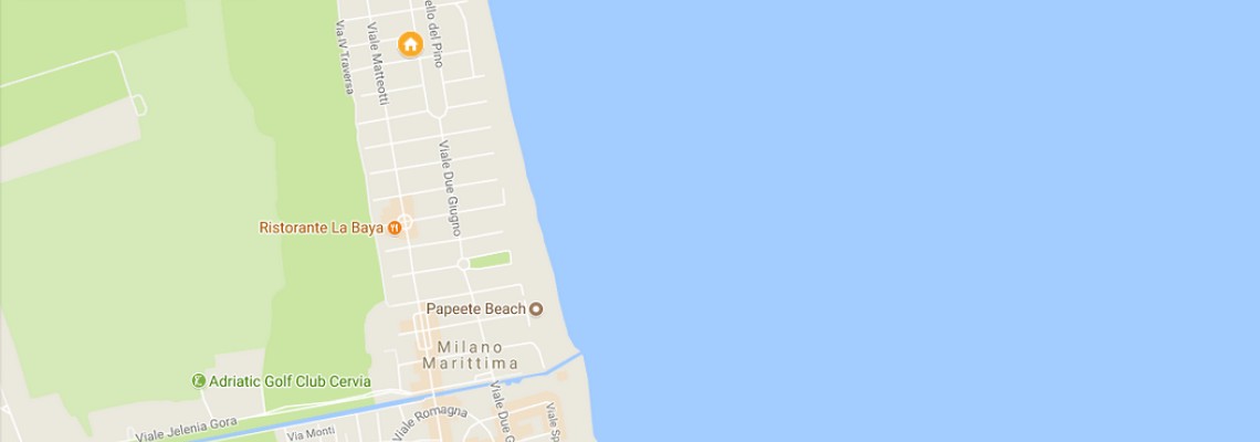 mapa Hotel Sahara, Milano Marittima