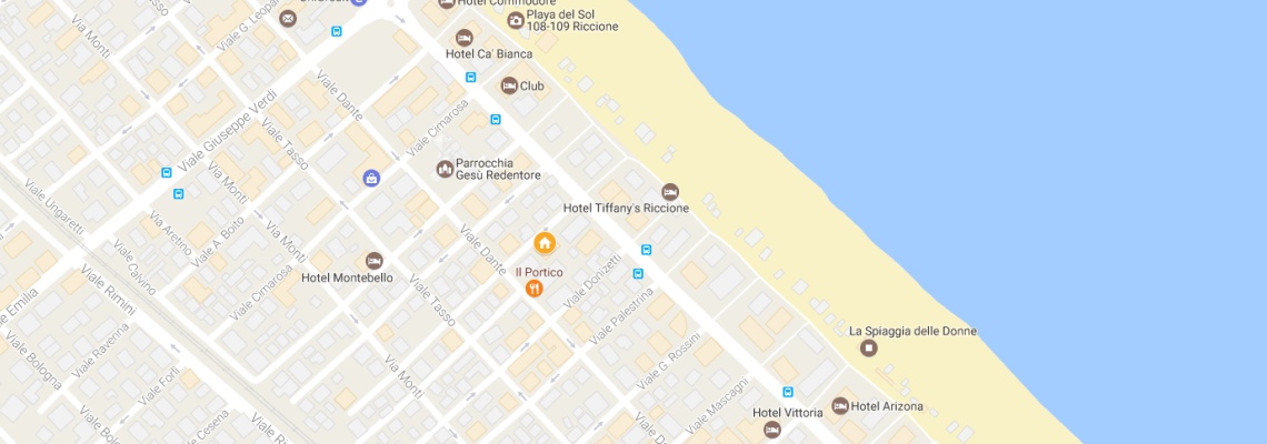 mapa Hotel Villa Lina, Riccione