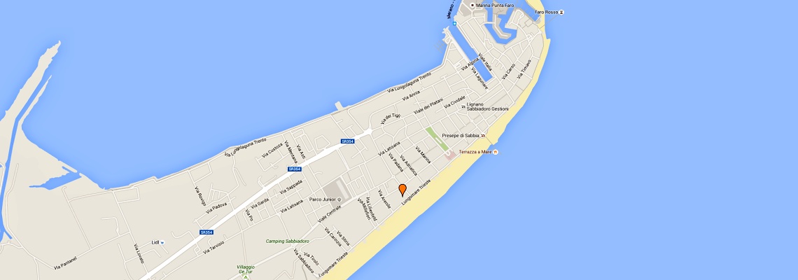 mapa Hotel Capanna d'Oro, Lignano