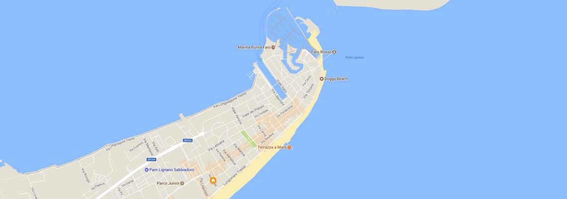 mapa Hotel Florida, Lignano