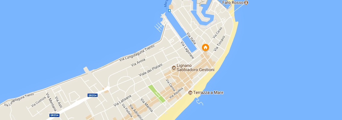mapa Apartmny Garbelotto, Lignano